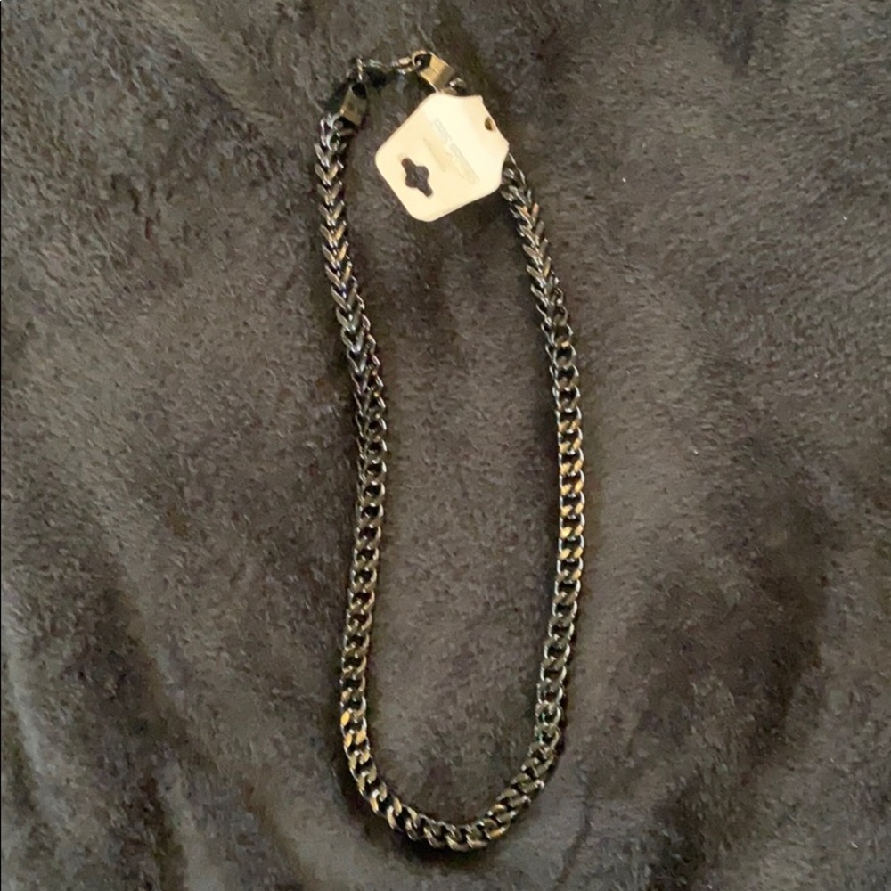 24” Wheat Chain Necklace | Black | 8.5mm